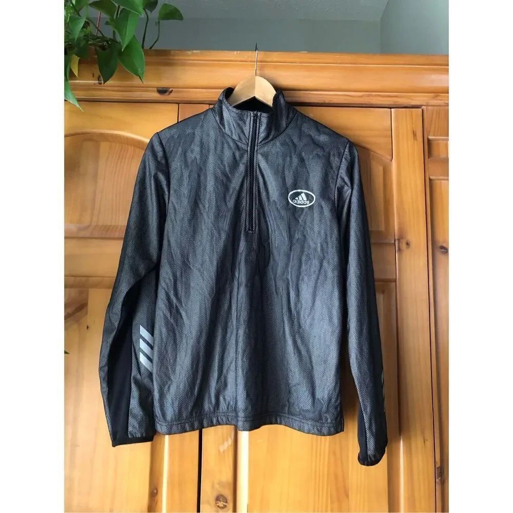 Adidas Jacket Men’s 1/4 Zip Windbreaker Pullover Golf Long Sleeve SZ S